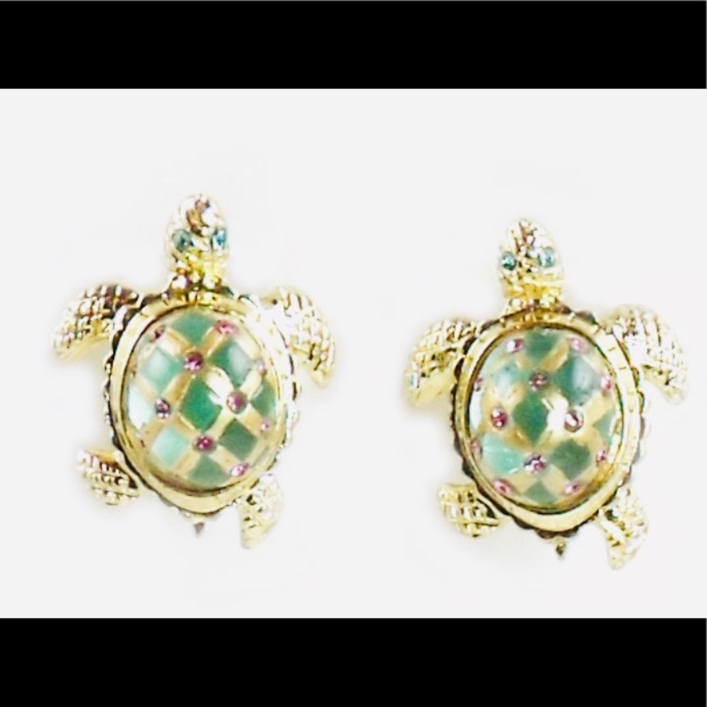 New Betsey Johnson Turtle Stud Earrings - Picture 12 of 16